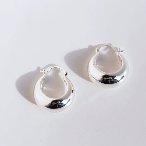 Women's Brass Ushaped Geometric Earrings With Electroplated And Polished Finish