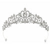 Women's Bridal Crown Headpiece Vintage Baroque Alloy Tiara With Zircon And Rhinestone Details For Wedding Accessories