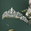 Women's Bridal Crown Headpiece Vintage Baroque Alloy Tiara With Zircon And Rhinestone Details For Wedding Accessories