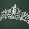 Women's Bridal Crown Headpiece Vintage Baroque Alloy Tiara With Zircon And Rhinestone Details For Wedding Accessories