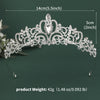 Women's Bridal Crown Headpiece Vintage Baroque Alloy Tiara With Zircon And Rhinestone Details For Wedding Accessories