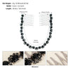 Women’s Bridal Crystal Hair Comb Pair Simple Wave Design Micropaved Wedding Headdress Insert Combs