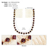 Women’s Bridal Crystal Hair Comb Pair Simple Wave Design Micropaved Wedding Headdress Insert Combs