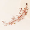 Women's Bridal Flower Hair Clip With Handmade Beaded Edge Alloy Rhinestone Design Elegant Retro Duckbill Hairpin