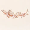 Women's Bridal Flower Hair Clip With Handmade Beaded Edge Alloy Rhinestone Design Elegant Retro Duckbill Hairpin