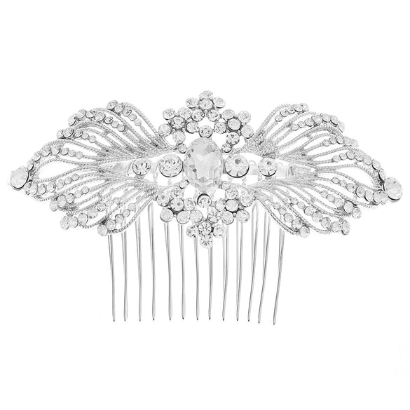 Women's Bridal Hair Comb Alloy Rhinestone Handmade Wedding Hair Accessory European And Korean Style