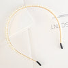 Women's Bridal Pearl Headband With Handknitted Knotted Design And Elegant Bow Crown Detail