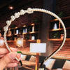 Women's Bridal Pearl Headband With Handknitted Knotted Design And Elegant Bow Crown Detail