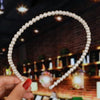 Women's Bridal Pearl Headband With Handknitted Knotted Design And Elegant Bow Crown Detail