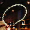 Women's Bridal Pearl Headband With Handknitted Knotted Design And Elegant Bow Crown Detail