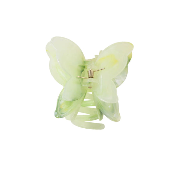Women's Butterfly Acetic Acid Grab Clip With Baking Paint And Marble Color