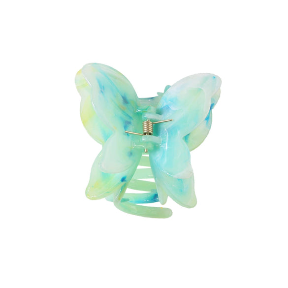 Women's Butterfly Acetic Acid Grab Clip With Baking Paint And Marble Color