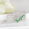 Women's Butterfly Hairpin With Microinlaid Zircon Electroplated Geometric Side Clip For Bridal And Fashion Hair Styling
