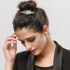 Women's Butterfly Hairpin With Microinlaid Zircon Electroplated Geometric Side Clip For Bridal And Fashion Hair Styling