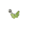 Women's Butterfly Stud Earrings Plastic Resin Dripping Oil Animal Style