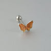 Women's Butterfly Stud Earrings Plastic Resin Dripping Oil Animal Style