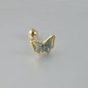 Women's Butterfly Stud Earrings Plastic Resin Dripping Oil Animal Style