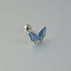 Women's Butterfly Stud Earrings Plastic Resin Dripping Oil Animal Style