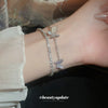 Women's Butterfly Zircon Double Layer Plastic Bracelet Simple Animal Patterned Light Luxury Fashion Jewelry
