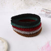Women's Candy Color Plaid Cloth Headband With Teddy Curly Lamb Hair Texture Handwoven Hair Accessory