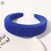 Women's Candy Color Plaid Twist Padded Headband Handwoven Cloth Fashion Hair Accessory
