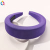 Women's Candy Color Plaid Twist Padded Headband Handwoven Cloth Fashion Hair Accessory