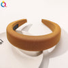 Women's Candy Color Plaid Twist Padded Headband Handwoven Cloth Fashion Hair Accessory