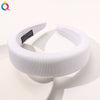 Women's Candy Color Plaid Twist Padded Headband Handwoven Cloth Fashion Hair Accessory