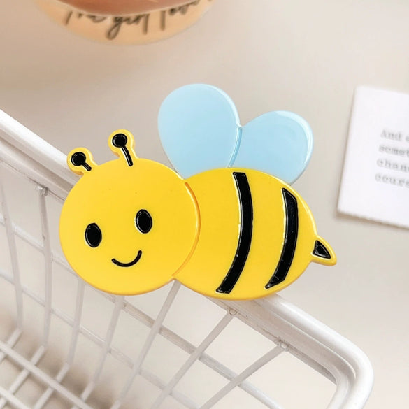 Women's Cartoon Animal Handmade Duckbill Hair Clip With Cactus Turtle Bee Design