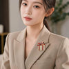 Women's Cartoon Flower Brooch Pin Simple Alloy Design With Diamondencrusted Detail For Fashion Clothing Accessories