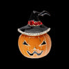 Women's Cartoon Pumpkin Rhinestone Brooch Electroplated Alloy Clothing Pin Dripping Oil Design Christmas Style Decorative Jewelry