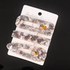 Women's Carved Acetate Hair Clip Geometric Side Barrette Sweet Cool Hair Accessory