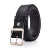Women's Casual All Match Simple Wide Imitation Leather Belt With Alloy Rectangle Pin Buckle