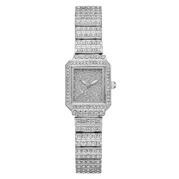 Women's Casual Alloy And Canvas Square Head Quartz Watch Set