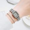 Women's Casual Alloy And Canvas Square Head Quartz Watch Set