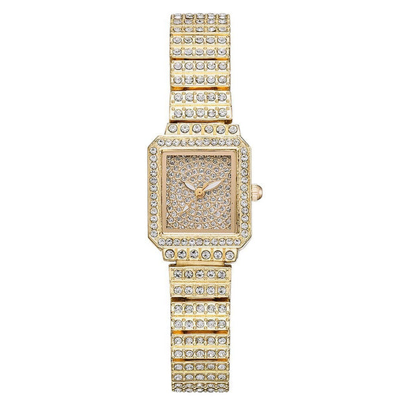Women's Casual Alloy And Canvas Square Head Quartz Watch Set
