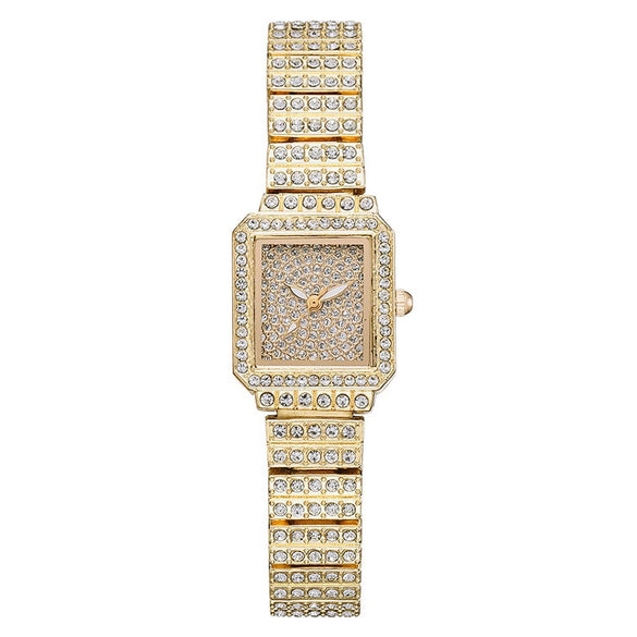 Women's Casual Alloy And Canvas Square Head Quartz Watch Set