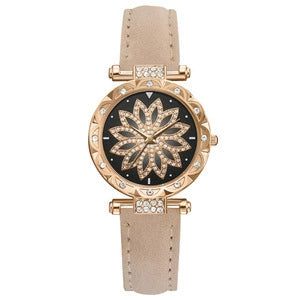 Women's Casual Alloy And Titanium Metal Watch With Round Dial And Tomato Theme