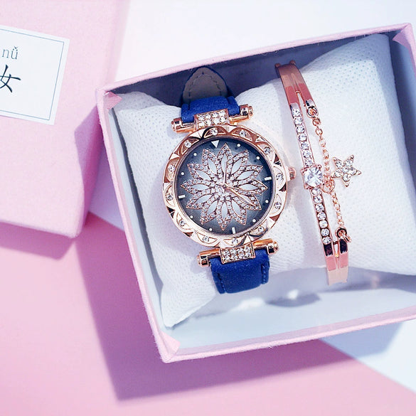 Women's Casual Alloy And Titanium Metal Watch With Round Dial And Tomato Theme