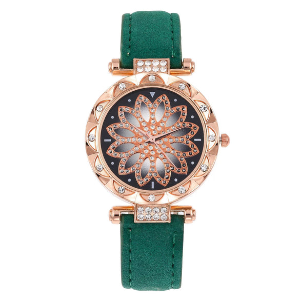 Women's Casual Alloy And Titanium Metal Watch With Round Dial And Tomato Theme