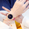 Women's Casual Alloy And Titanium Metal Watch With Round Dial And Tomato Theme
