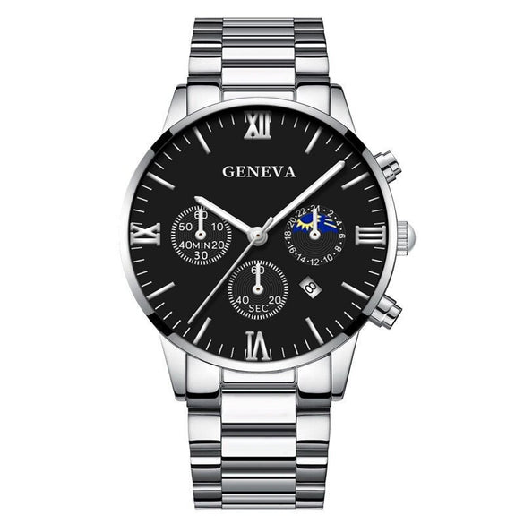 Women's Casual Alloy Band Heart Shape Dial Watch Earrings Jewelry Set