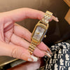 Women's Casual Alloy Band Rectangular Quartz Watch