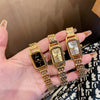 Women's Casual Alloy Band Rectangular Quartz Watch
