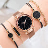 Women's Casual Alloy Belt Round Dial Starry Sky Watch