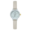 Women's Casual Alloy Case Mineral Reinforced Glass Mirror Stainless Steel Buckle Round Dial Waterproof Quartz Watch