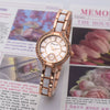 Women's Casual Alloy Ceramic Watch With Steel Band And Round Dial