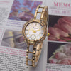 Women's Casual Alloy Ceramic Watch With Steel Band And Round Dial