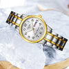Women's Casual Alloy Digital Quartz Watch With Round Dial And Mineral Reinforced Glass Mirror Waterproof For The Elderly