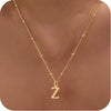 Women's Casual Ball Chain Necklace With Stainless Steel Letter Pendant Electroplated Alloy Jewelry